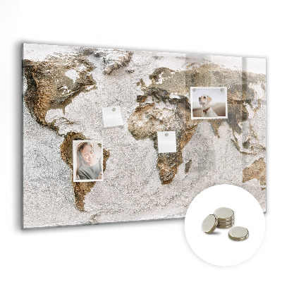 Tableau mural magnétique Carte du vieux monde