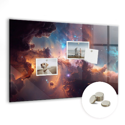 Tableau aimanté horizontal Monde des étoiles et de l'espace