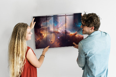 Tableau aimanté horizontal Monde des étoiles et de l'espace