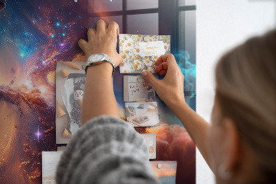Tableau aimanté horizontal Monde des étoiles et de l'espace