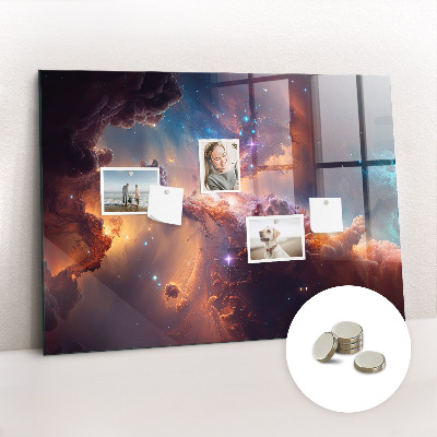 Tableau aimanté horizontal Monde des étoiles et de l'espace
