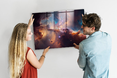 Tableau aimanté horizontal Monde des étoiles et de l'espace