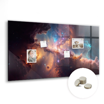 Tableau aimanté horizontal Monde des étoiles et de l'espace