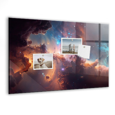 Tableau aimanté horizontal Monde des étoiles et de l'espace
