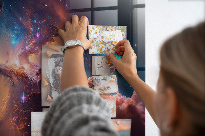 Tableau aimanté horizontal Monde des étoiles et de l'espace