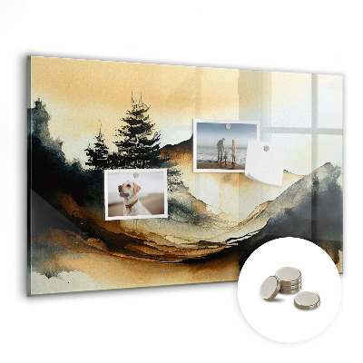 Tableau aimanté horizontal Paysage abstrait