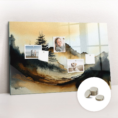 Tableau aimanté horizontal Paysage abstrait