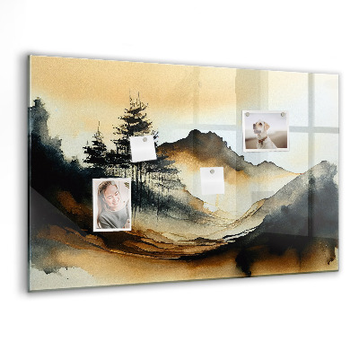 Tableau aimanté horizontal Paysage abstrait