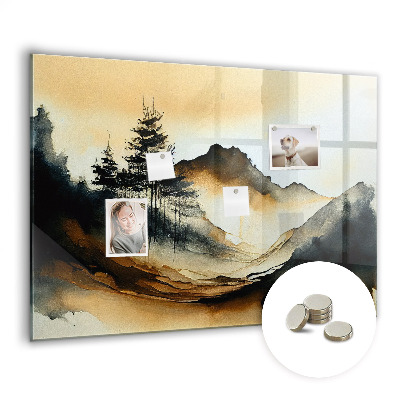 Tableau aimanté horizontal Paysage abstrait