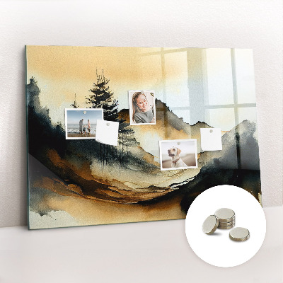 Tableau aimanté horizontal Paysage abstrait