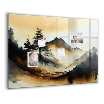 Tableau aimanté horizontal Paysage abstrait