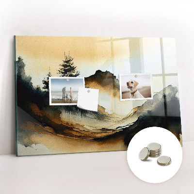 Tableau aimanté horizontal Paysage abstrait