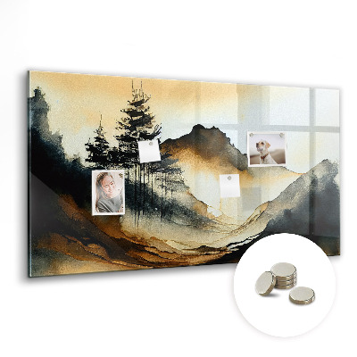 Tableau aimanté horizontal Paysage abstrait