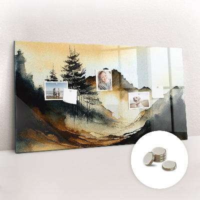 Tableau aimanté horizontal Paysage abstrait