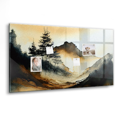 Tableau aimanté horizontal Paysage abstrait