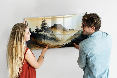 Tableau aimanté horizontal Paysage abstrait