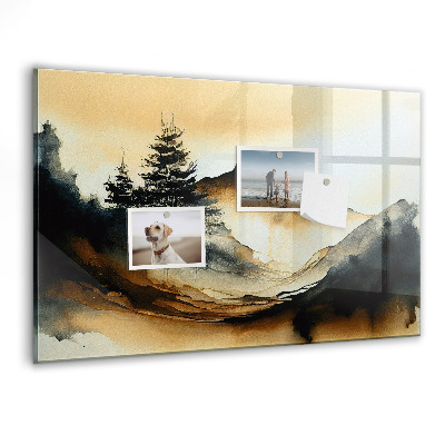 Tableau aimanté horizontal Paysage abstrait