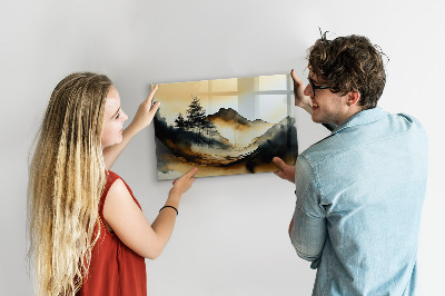 Tableau aimanté horizontal Paysage abstrait