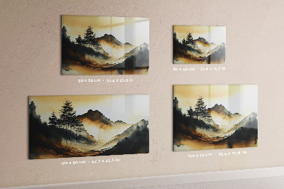 Tableau aimanté horizontal Paysage abstrait