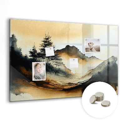 Tableau aimanté horizontal Paysage abstrait