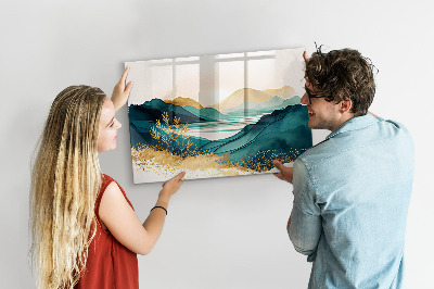 Tableau pour magnet Paysage de montagne