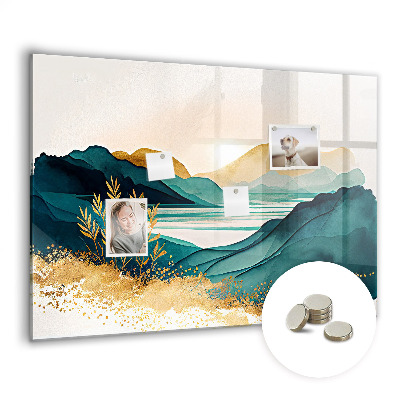 Tableau pour magnet Paysage de montagne