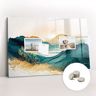 Tableau pour magnet Paysage de montagne