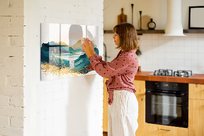 Tableau pour magnet Paysage de montagne