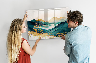 Tableau pour magnet Paysage de montagne