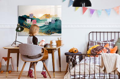 Tableau pour magnet Paysage de montagne