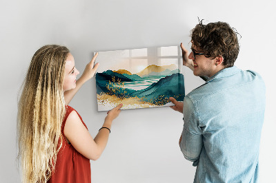 Tableau pour magnet Paysage de montagne