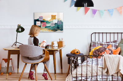 Tableau pour magnet Paysage de montagne