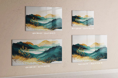 Tableau pour magnet Paysage de montagne