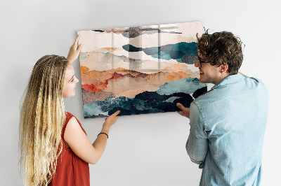 Tableau aimanté horizontal Paysage abstrait