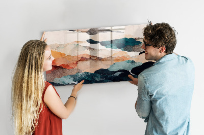 Tableau aimanté horizontal Paysage abstrait