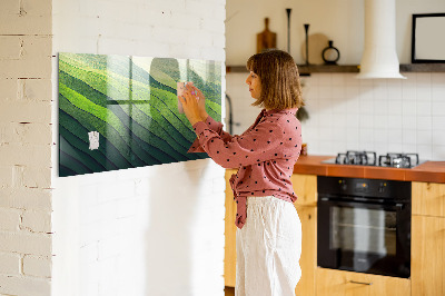 Tableau aimanté horizontal Champs verts abstraits