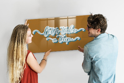 Tableau pour magnet Partons en voyage