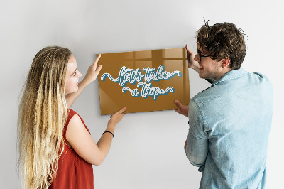 Tableau pour magnet Partons en voyage