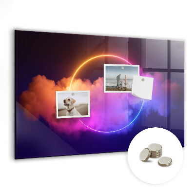 Tableau mural magnétique Abstraction de fumée 3D