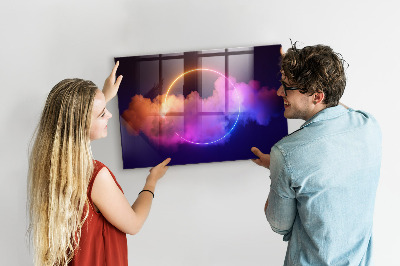Tableau mural magnétique Abstraction de fumée 3D