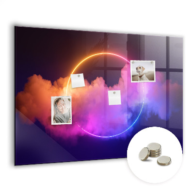 Tableau mural magnétique Abstraction de fumée 3D