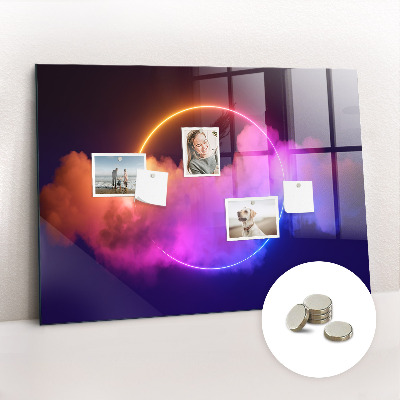 Tableau mural magnétique Abstraction de fumée 3D