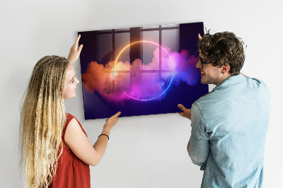 Tableau mural magnétique Abstraction de fumée 3D