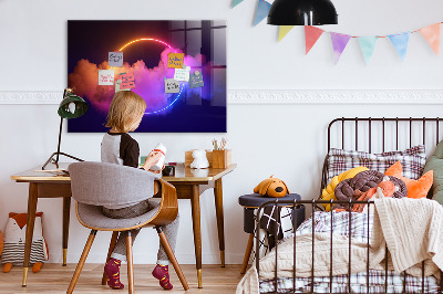 Tableau mural magnétique Abstraction de fumée 3D