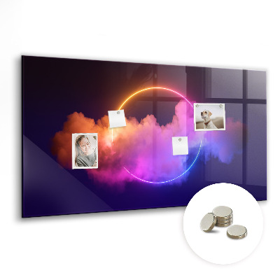 Tableau mural magnétique Abstraction de fumée 3D
