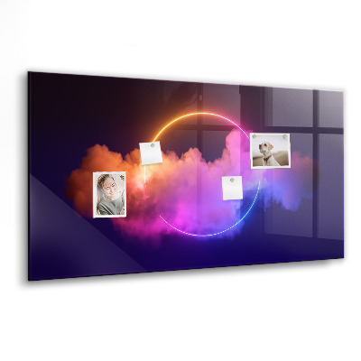 Tableau mural magnétique Abstraction de fumée 3D