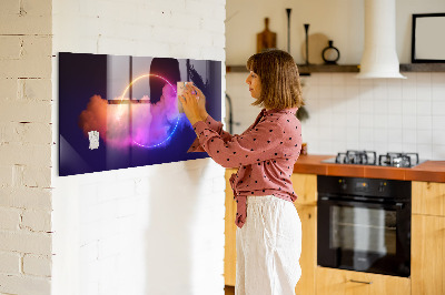 Tableau mural magnétique Abstraction de fumée 3D