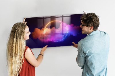 Tableau mural magnétique Abstraction de fumée 3D