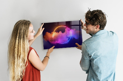 Tableau mural magnétique Abstraction de fumée 3D