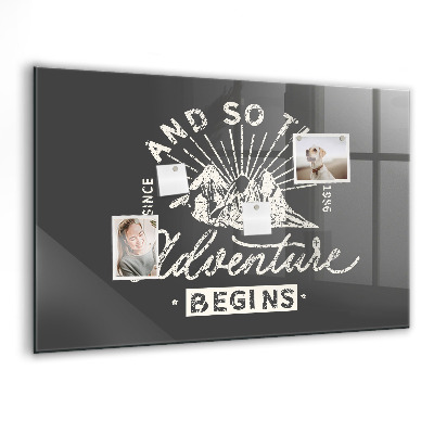 Tableau magnétique enfant Citation d'aventure